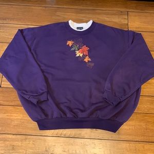 Fall and Winter Patterned Vintage Crewneck Sweatshirt